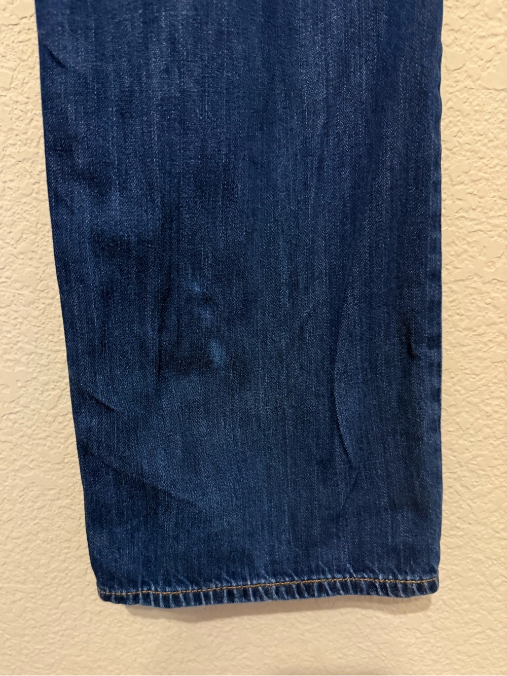 7 For All Mankind Men’s Straight Dark Wash Blue Stretch Denim Jeans 34 x 32 DESC - Picture 4 of 6